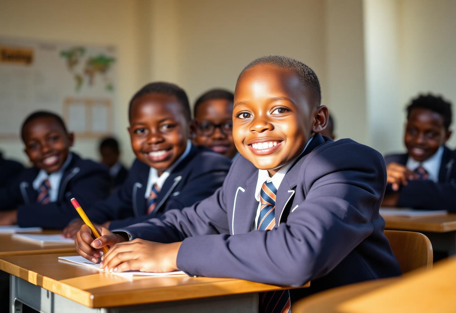 Pupils of Glory & Honour Academy studying in class